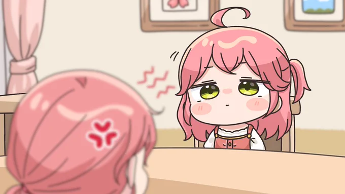 お母さんと喧嘩して家出するもすぐに見つかってしまったみこち#miko_Art 