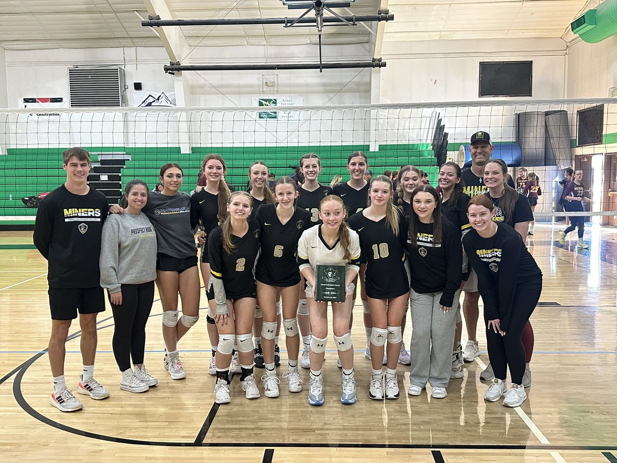 Miners beat Colorado Springs School, Banning-Lewis, Golden View, and Golden View to win the St. Mary’s HS Pirate Volleyball Classic!