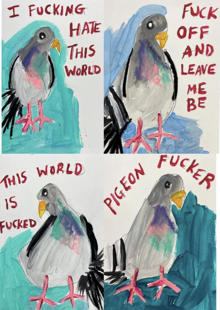 chunkymark's tweet photo. Set of four pigeons https://t.co/3N3BxnXkxQ https://t.co/2iZQatoDXo