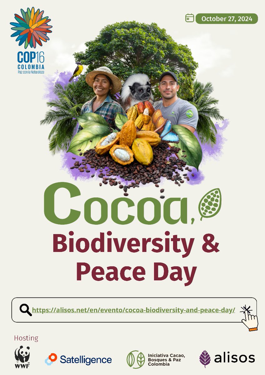 alisosnet's tweet photo. 🌍✨Jade Mauzat, Jefe de Bosques y Biodiversidad, Abastecimiento sostenible de Danone, hablará de la Integración de la biodiversidad en la producción de cacao a través de trazabilidad y tecnología.

🌿¡No te lo pierdas!

👉 Asegúrate de registrarte aquí: https://t.co/lFkZKkysxv https://t.co/pk2SZDJavB
