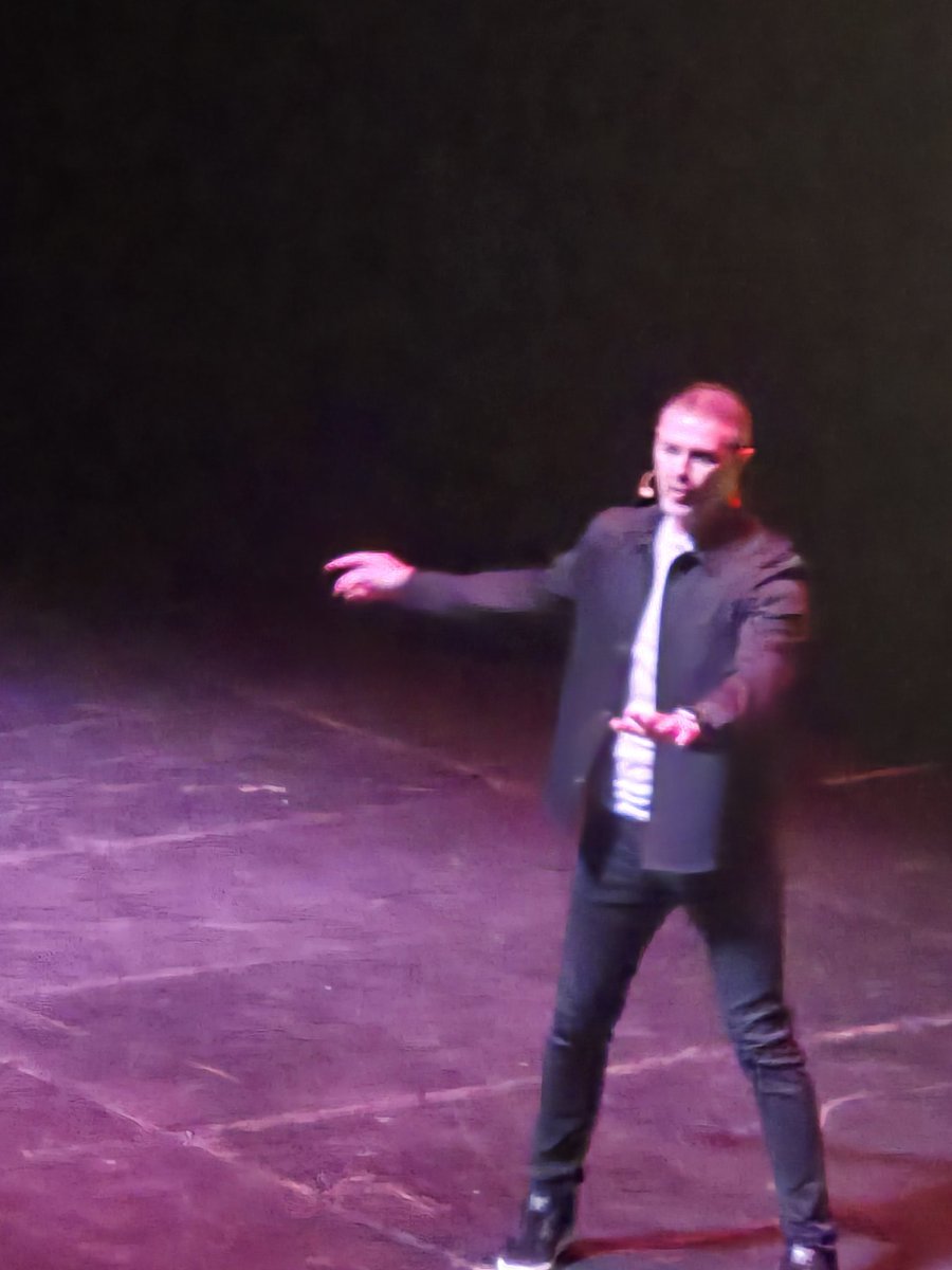 kirkswan86's tweet photo. Just got back from watching @PaddyMcGuinness  at the @connexinlive . Genius of a show. None stop laughter. 
From the balcony it looked as if he's going a bit thin on top 🤣 🍆  💦 
What a show 👏 https://t.co/xsB58ExQX7