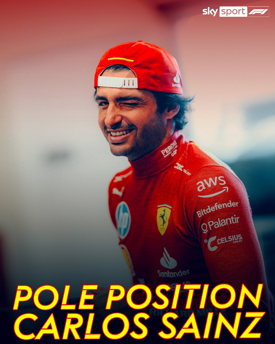 SkySportF1's tweet photo. 🥇 POLE POSITION per CARLOS SAINZZZZ
I risultati delle qualifiche 👇
#SkyMotori #F1 #Formula1 #MexicoGP #Sainz
🔗 https://t.co/uUVhfzIg8d https://t.co/3bl38CrDtt