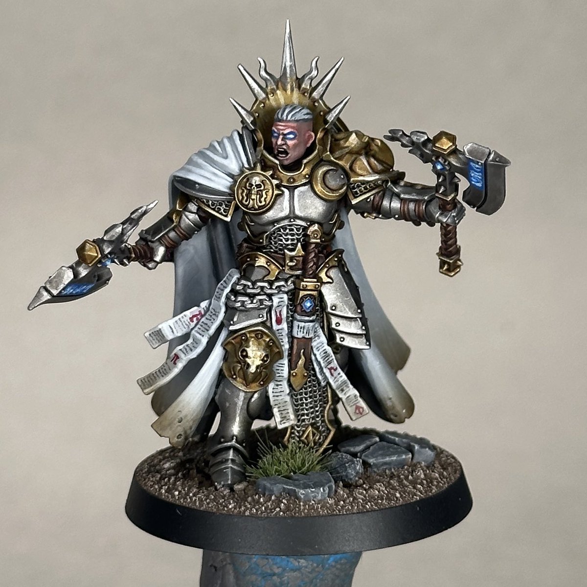 Col_Festus's tweet photo. First 3 Reclusions done! #paintingwarhammer #warhammeraos #newaos #stormcasteternals #stormcast #warhammercommunity #ageofsigmar #gamesworkshop @warhammer https://t.co/xmp0cbKMRV