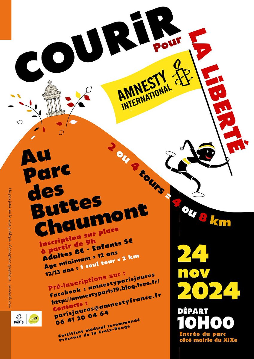 AmnestyParis19's tweet photo. Notre prochain cross aura lieu le dimanche 24 novembre  à 10h au parc des Buttes Chaumont.
Toutes les informations : catégories, circuit, tarifs, inscriptions / pré-inscriptions sur notre blog :
https://t.co/LnlelIddys
@AmnestyParis 
#Paris19 #19e #Paris10 #Paris18 #Paris20 https://t.co/j00udnxyIs