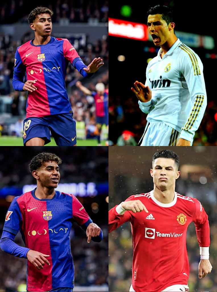 Lamine Yamal did the Calma and I am here celebrations.

Cristiano Ronaldo is inspiring generations!