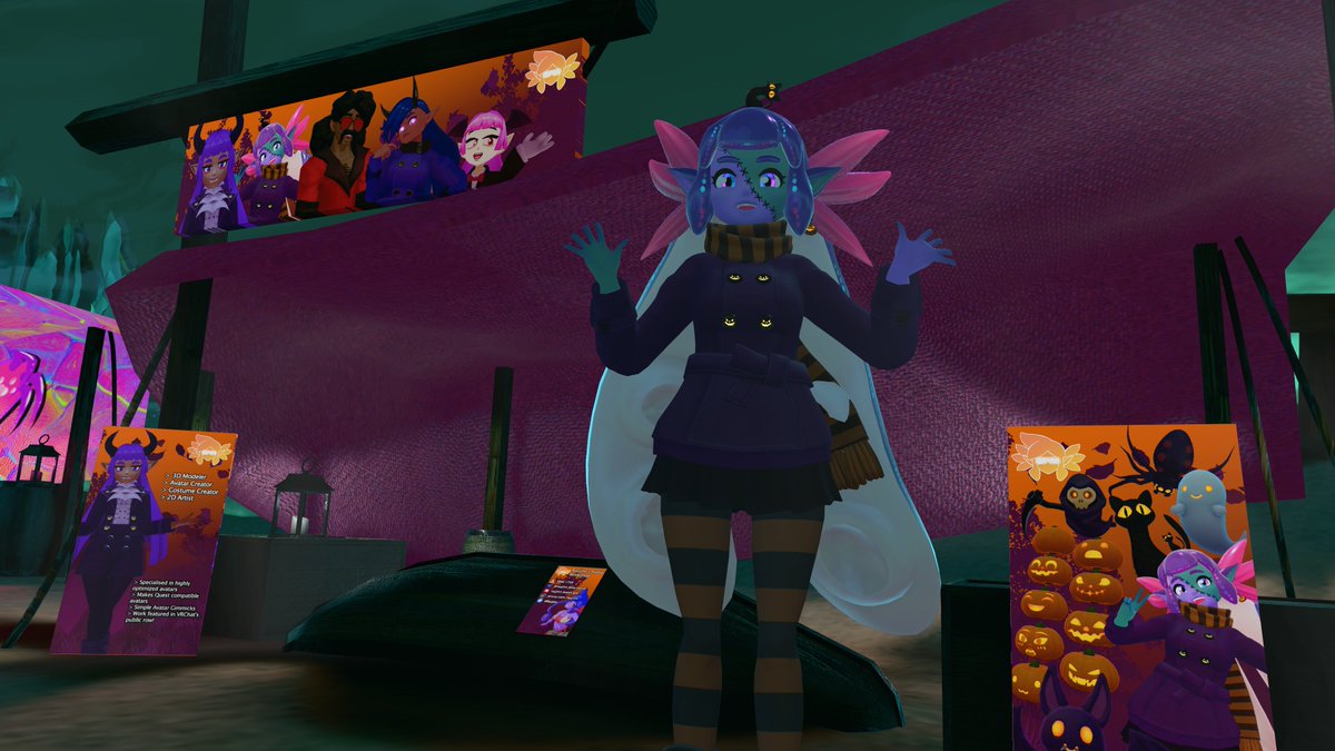 Raujinn's tweet photo. I'm at my booth at #HorrorConVR! Come check it out! :D I'll be there at various times this weekend! https://t.co/9ZatMvh6Zs