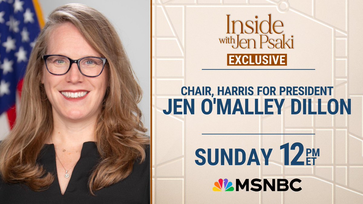 SUNDAY at 12pm ET: <a href="/jomalleydillon/">Jen O'Malley Dillon</a>
