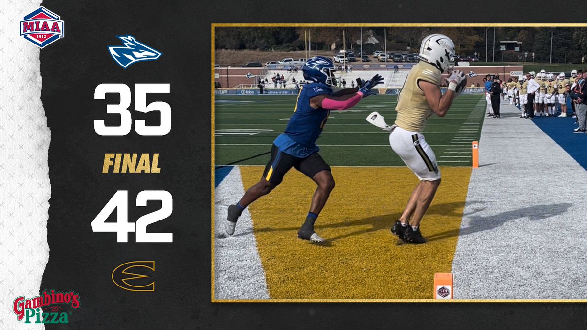 ESUSports's tweet photo. .@esuhornetsfb moves to 7-1 on the season with the win over Nebraska-Kearney. #StingersUp https://t.co/o6MV9tFBaD