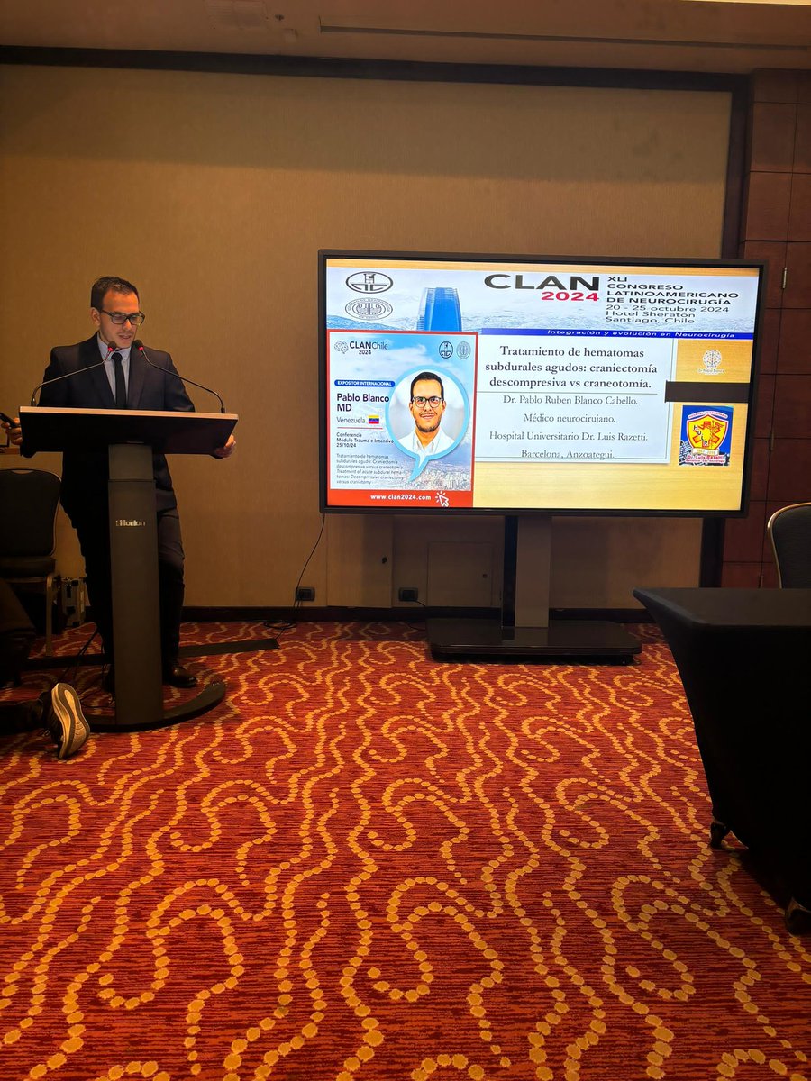 DrPRBC's tweet photo. Congreso Latinoamericano de Neurocirugía, Santiago 2024. https://t.co/f5ccwjbJBR