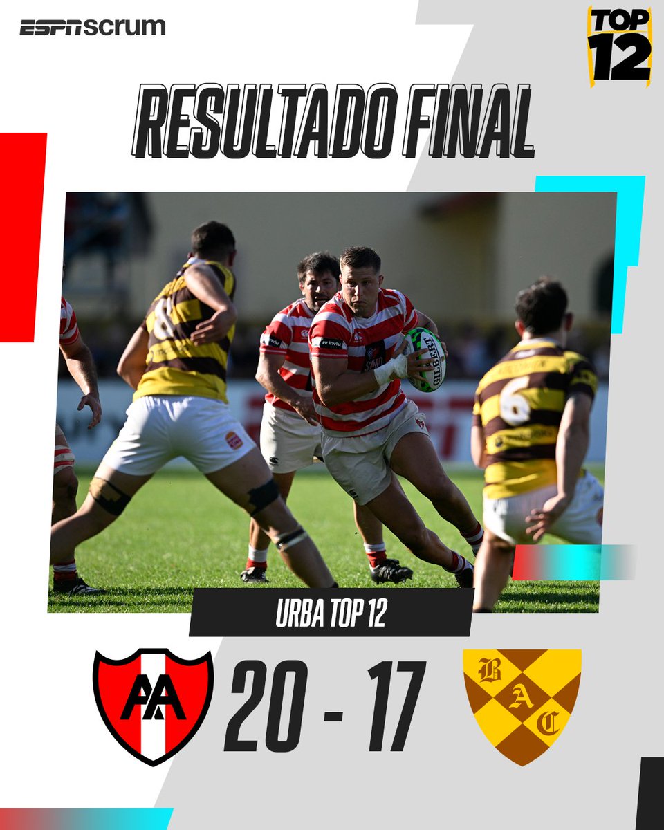 ScrumESPN's tweet photo. 🏆🏆 ¡DESDE TORTUGUITAS SALIÓ EL NUEVO CAMPEÓN!

🅰️🅰️🟤🟡 En un partido muy parejo y gracias a un drop de Joaquín Díaz Luzzi, Alumni superó a Belgrano 20-17 y se coronó campeón del #URBATop12.

7️⃣🏆 Con este nuevo título, los dirigidos por Jiménez Salice y Ballatore levantaron su séptimo trofeo.