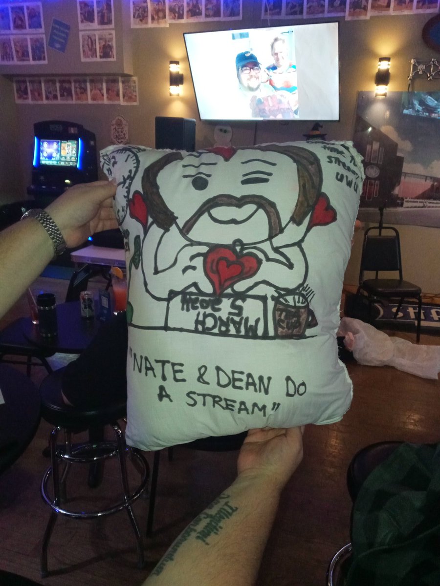 buggaloschicago's tweet photo. It's @Nateorious10 and @mistereman70  in pillow form https://t.co/5VrKOSLLwz