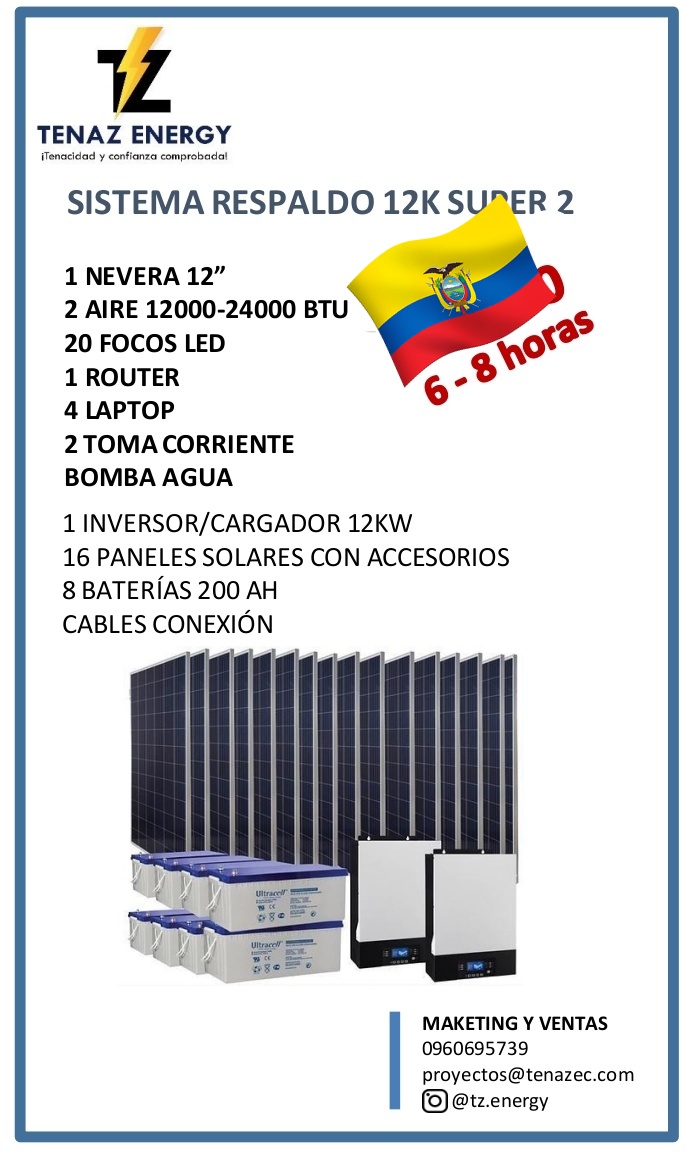 jjaramilloor's tweet photo. #CRISIS #ELÉCTRICA⚡⚡

ACLARACIÓN PANELES SOLARES 

He recibido 100 llamadas, pidiéndome que le instale paneles para los Apagones... Y a todos les aclaro lo mismo, LOS PANELES no reemplazan un generador, los paneles necesitan trabajar en línea con la red de la Empresa Eléctrica, si no hay energía los paneles no funcionarán. 

Los paneles son un medio de ahorro, que permite disminuir su costo de planilla eléctrica, y dan energía a la red, esa es su función, son el presente y futuro sí, pero insisto, no reemplazan un generador.

Si usted lo que busca es Generación, y no desea un generador , por el ruido o los gastos en combustible, lo que necesita para apagones, es baterías de Gel o Litio, que se cargarán cuando haya energía, y luego funcionarán cuando no la haya, al cargarse consumen energía, por eso usted puede sumarle, si desea, paneles solares, para que se carguen por medio del sol, y no aumenten su planilla.

Pueden buscar en Ig: Tenazec para más consultas, en todo lo relacionado, con ingeniería eléctrica..