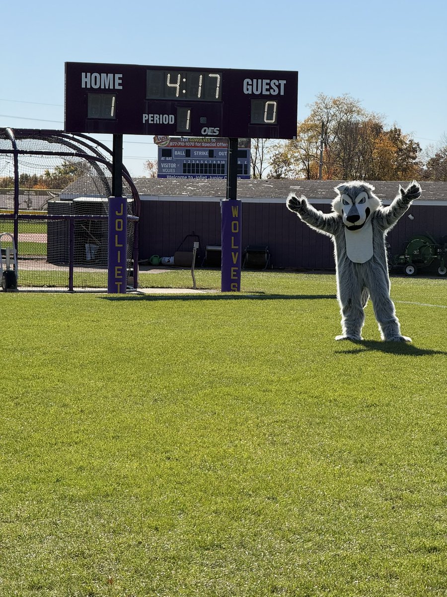 JJCCMAS's tweet photo. Congratulations JJC Men’s Soccer on their 3-1 victory today!! Way to go Wolves!!
Wiley was also quite excited to be cheering them on!! @jjcwolves @JolietJrCollege #communitycollegeiscollege https://t.co/JAJ09hfdcN