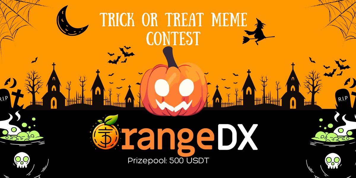 🎃👻 Spooky season just got a whole lot better! 👻🎃 

🔥 Halloween Meme Contest is here! Bring your best BOO-worthy memes and compete for a piece of the $500 prize pool! 

🕸️ Rules: Keep it Halloween-themed, creative, and spooky! 👀🎨
🏆 Prizes: Winners share the $500 bounty!