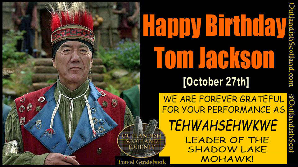 OutlandishScot's tweet photo. Happy #Outlander Birthday to Tom Jackson!  It’s a Tehwahsehwkwe rerun day!  [Learn more about his remarkable career: https://t.co/OahVAInlLY https://t.co/ZVzecluXkt] @tomjacksonca https://t.co/ayvL1pylva