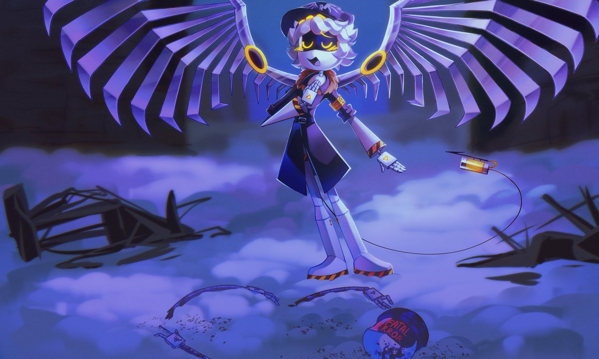 BlackTeaArts's tweet photo. My redraw of a frame from @SaItyPepper's animatic! It's so incredibly beautiful, I couldn't resist

#murderdrones #murderdronesN #murderdronesFanart https://t.co/9aX31nR92l