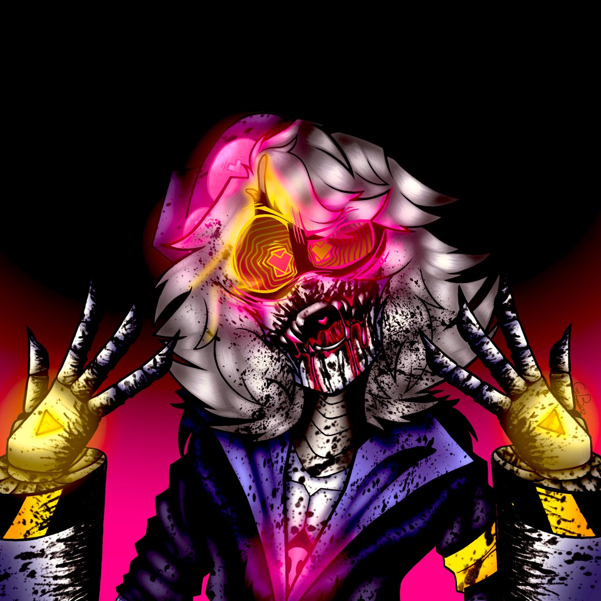 InkCrucified's tweet photo. 🎶~ 𝖄𝖔𝖚 𝖌𝖊𝖙 𝖒𝖊 𝖈𝖑𝖔𝖘𝖊𝖗 𝖙𝖔 𝖌𝖔𝖉 ~ 🎶

Tw: bright colors and “Blood”

#panicAU #Panic!Au #fanart #tw #softgore 

Character and au made by @CandyAsbestos https://t.co/kgSxVYecgv