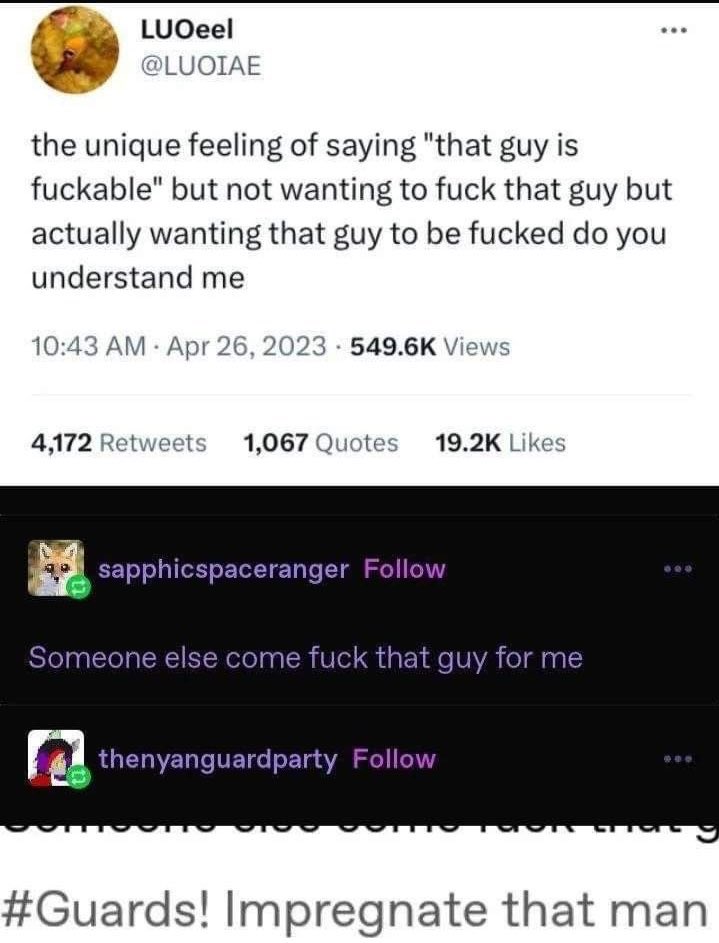 majimatron's tweet image. ive always thought this post and other variations of the sentiment is eyeroll inducing but ive seen ppl say stuff like this for years and it only just now clicked in my brain that it answers an eons old question ive had about why yaoi fanfiction is often Like That