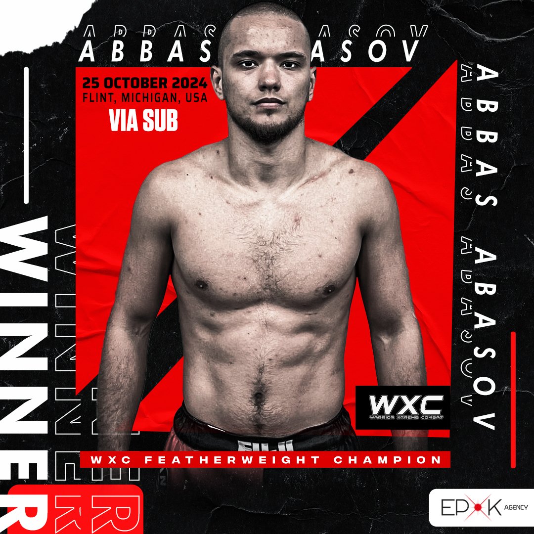 𝐖𝐗𝐂 𝟗𝟓

Abbas Abasov 🏆

#AndNew #WXC #TeamAbasov #EPOK