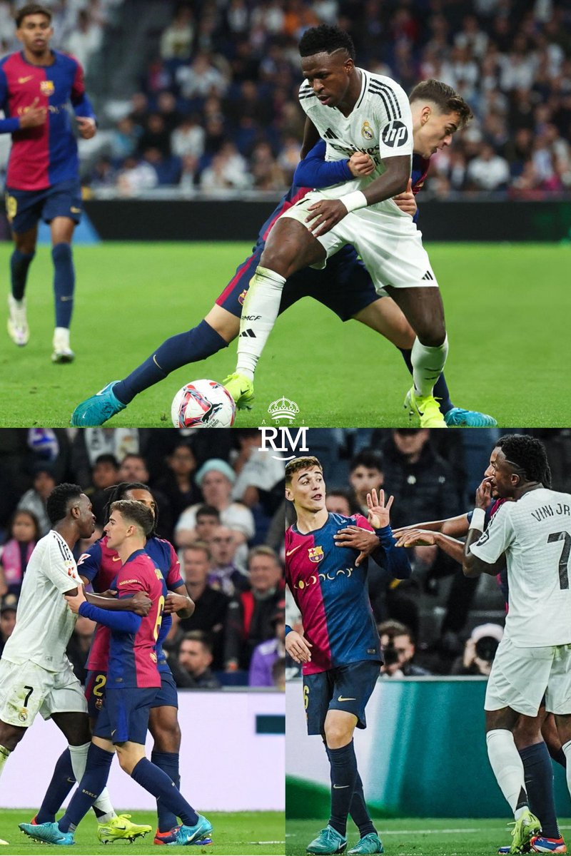 Lo agarra, lo provoca y se ríe de él, todo para intentar que expulsen a Vinícius Jr.

Como persona y deportista, Gavi no vale absolutamente nada. 🤢