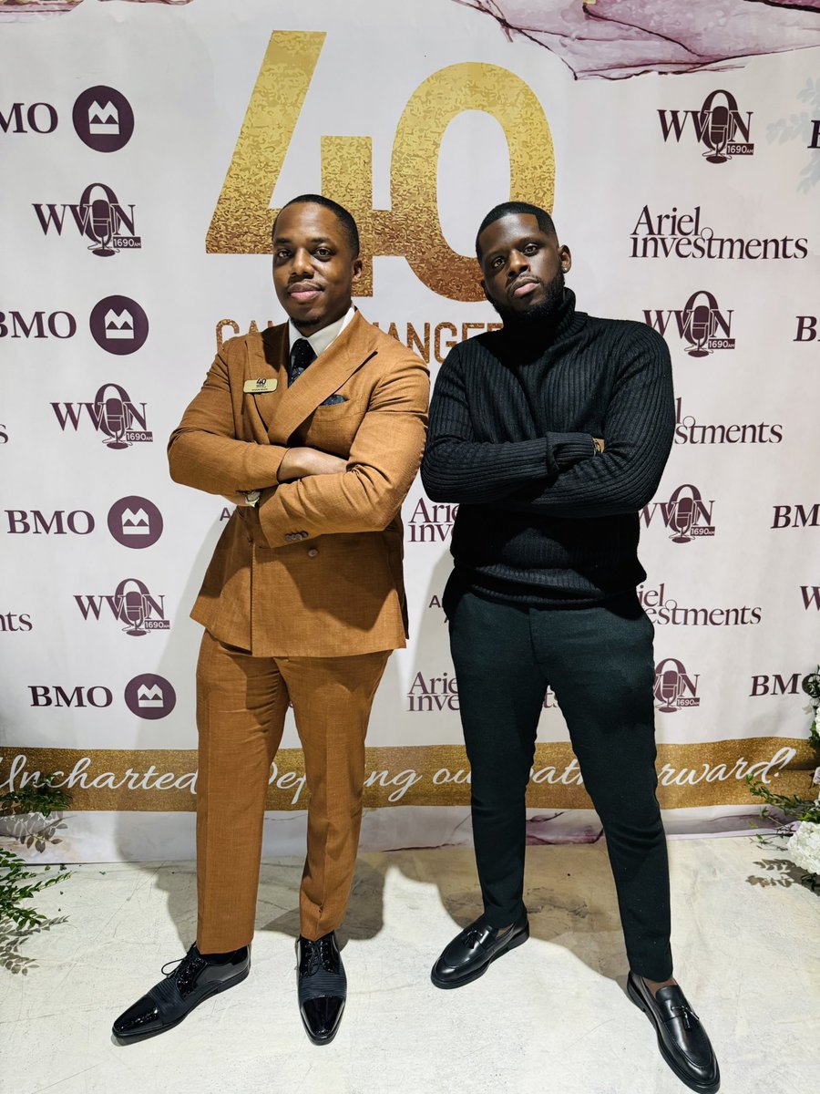 Top 40 under 40 Game-changers of Chicago Recipient. 

Congratulations brother 🤝🏾