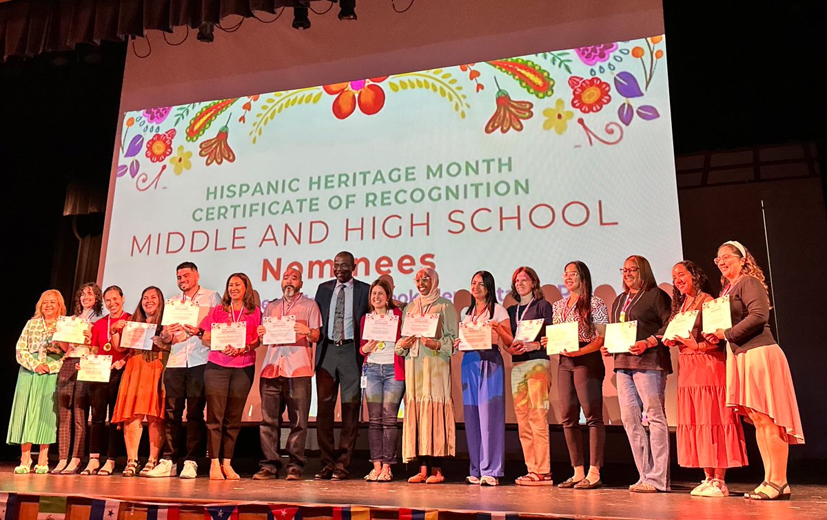 NeuseRiverMS's tweet photo. A fun Saturday 💃🏽!!

Thank you @RangelMariarosa @WCPSSEquity @WCPSSFACE for hosting such a beautiful Hispanic Heritage Month celebration! We’re grateful for the chance to honor our incredible Hispanic educators and watch our talented students shine on stage. ¡Gracias! 🇲🇽🇸🇻🇨🇴 https://t.co/ZOUGWjJ9IF