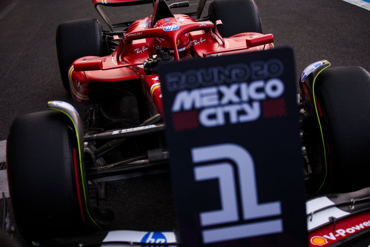 Carlossainz55's tweet photo. 🇲🇽Súper contento! Me cuesta imaginar una Quali mejor. He disfrutado mucho las dos vueltas de Q3, empujando en cada curva y siendo tan preciso como podia. Lo daré todo para defender la Pole en la salida y pelear hasta el final por llevarnos la victoria!

👉https://t.co/usz7QXYqlX https://t.co/Mcs7zkt42B