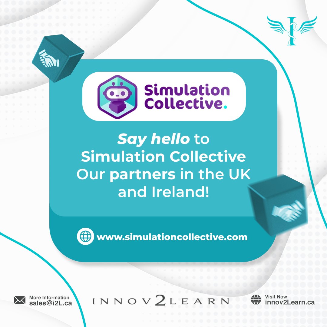 Innov2Learn's tweet photo. We’re excited to introduce Simulation Collective, our Innov2Learn distributor in the UK and Ireland! 🤝 They bring innovative training solutions in healthcare simulation to these regions.

Learn more: https://t.co/vSNEwWYKBU  

#HealthcareSimulation #SimulationCollective #FOAMed https://t.co/aExoJEDWwi