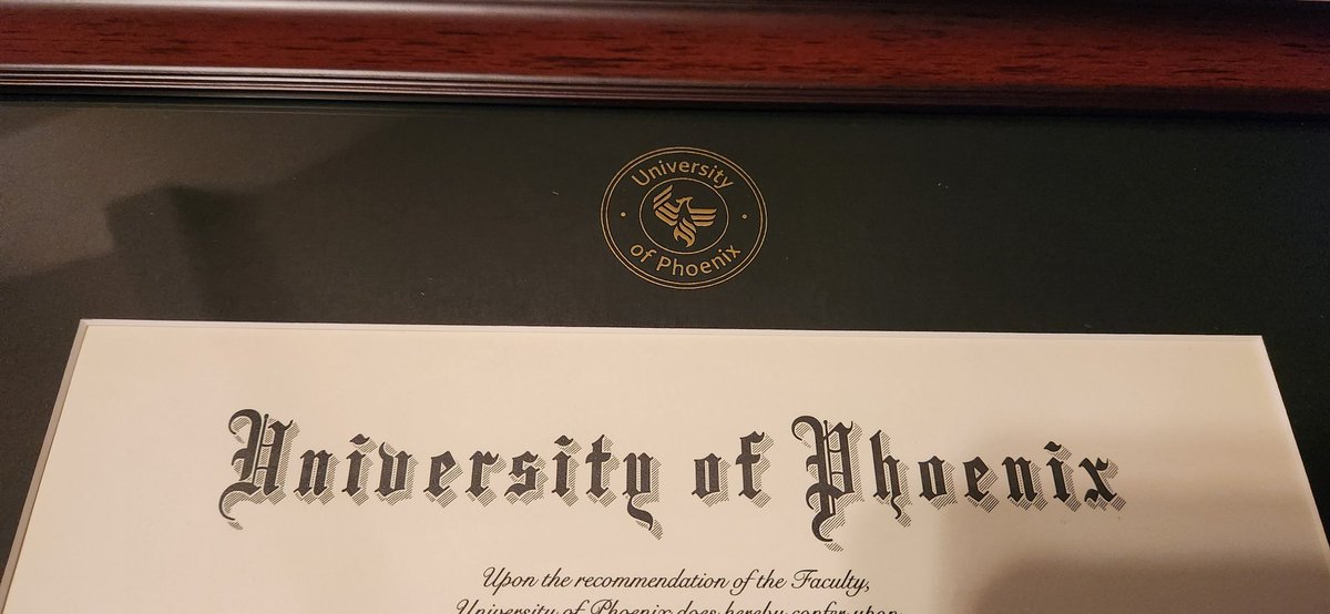 BrendaLinden's tweet photo. Had to share now that my diploma arrived. Hubby got me a fancy frame for my diploma to hang in my office. He also got me a cool paper weight with the school seal. I love him! 💜

@TheWLinden https://t.co/QHA6ClAjNf