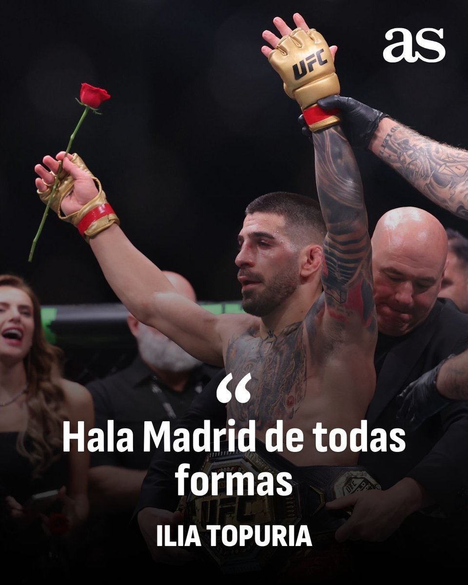 diarioas's tweet photo. 🤍 Del madridismo de #Topuria no se duda 

➡️ https://t.co/W36VbVqJfI https://t.co/e7rSeVbYTA