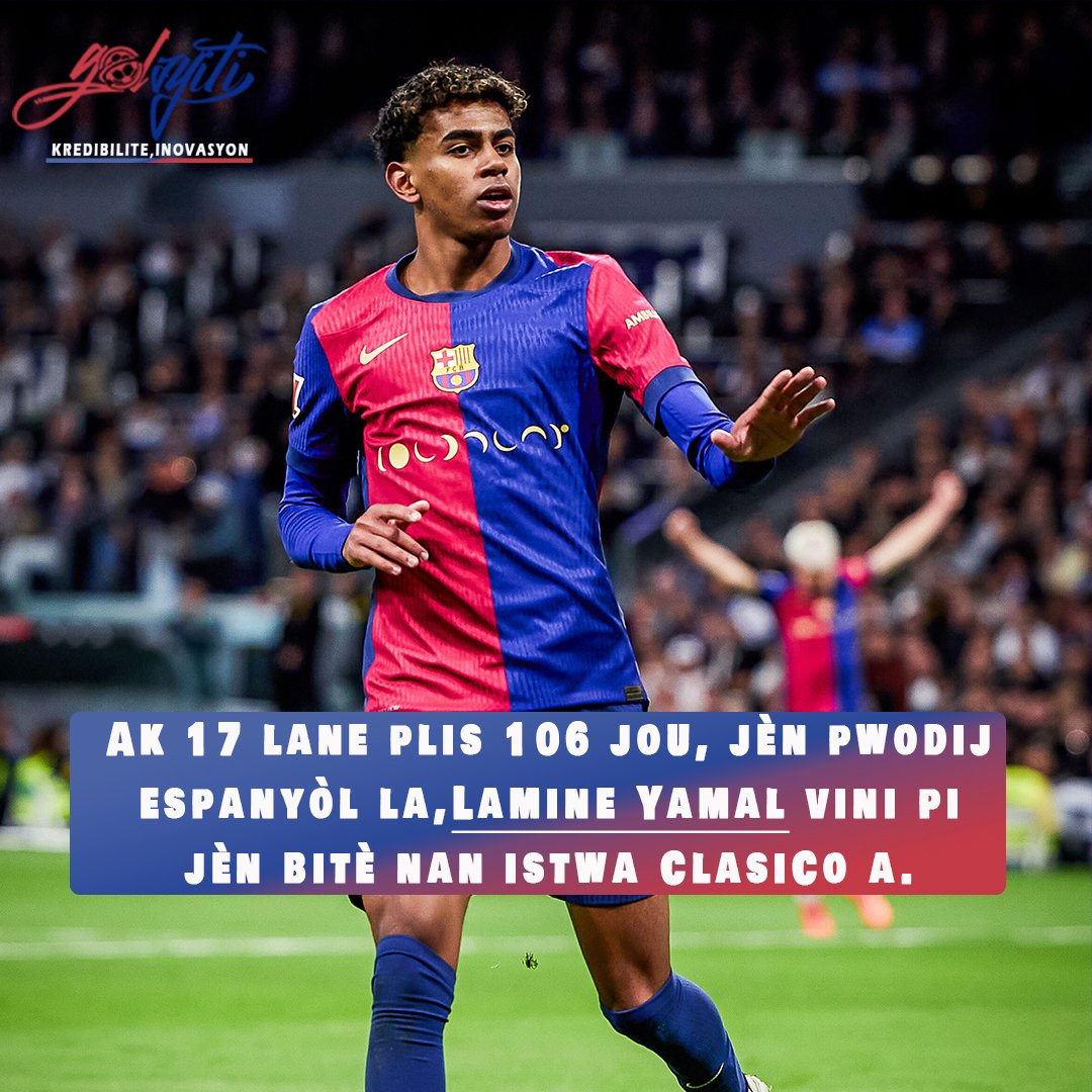 GolAyiti's tweet photo. Jèn krak🇪🇸💥✅️
#golayiti #FoutbòlPaleKreyòlKonprann #stricker #golazo #soccer #soccerlife #haitifootball https://t.co/b2xbaBlpEA