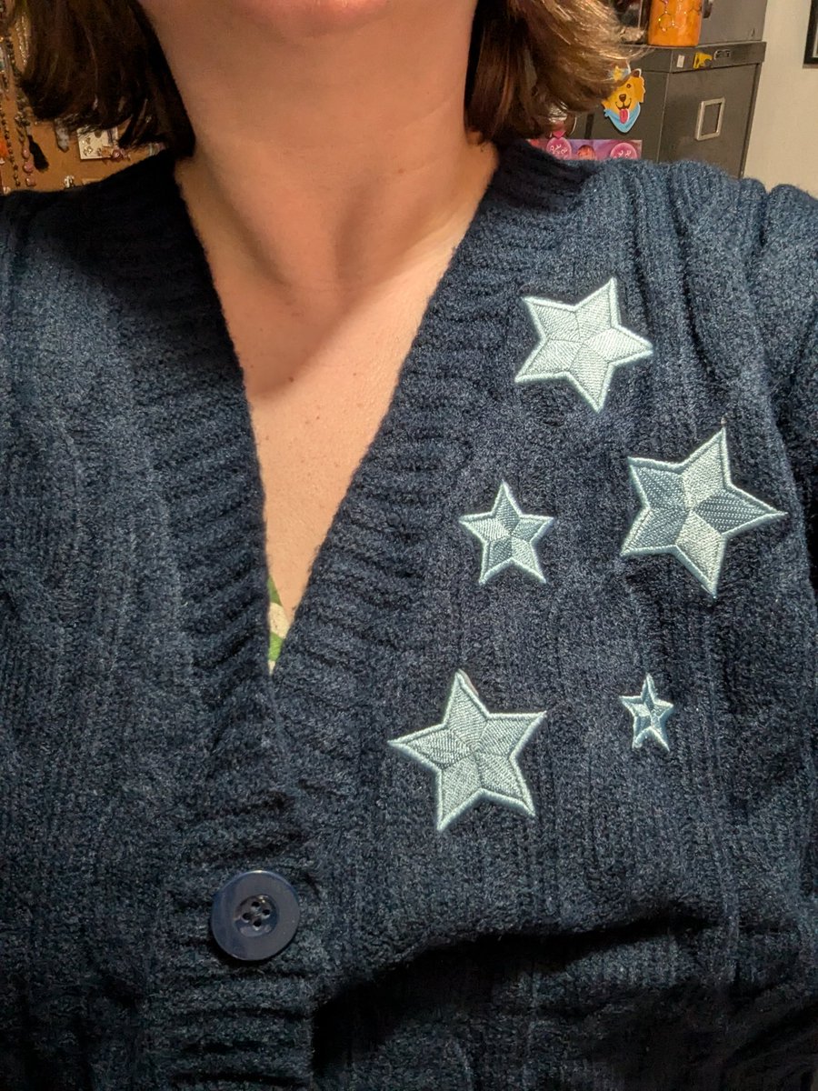 Mawls2theWalls's tweet photo. Happy birthday to me! My Midnights cardigan is here!!! #2YearsofTSmidnighTS https://t.co/ghZx9a8GkN