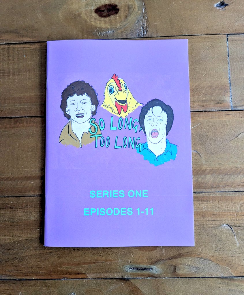 SoLongTooLong's tweet photo. We're down to 15 copies of this now - the transcripts for Series One of So Long, Too Long, featuring exclusive pictures to accompany the daftness.

Bag yours here, and be groovier than Groovy Gary..

https://t.co/7hhOKcqxA4

🐔 https://t.co/SZkIADzdQz