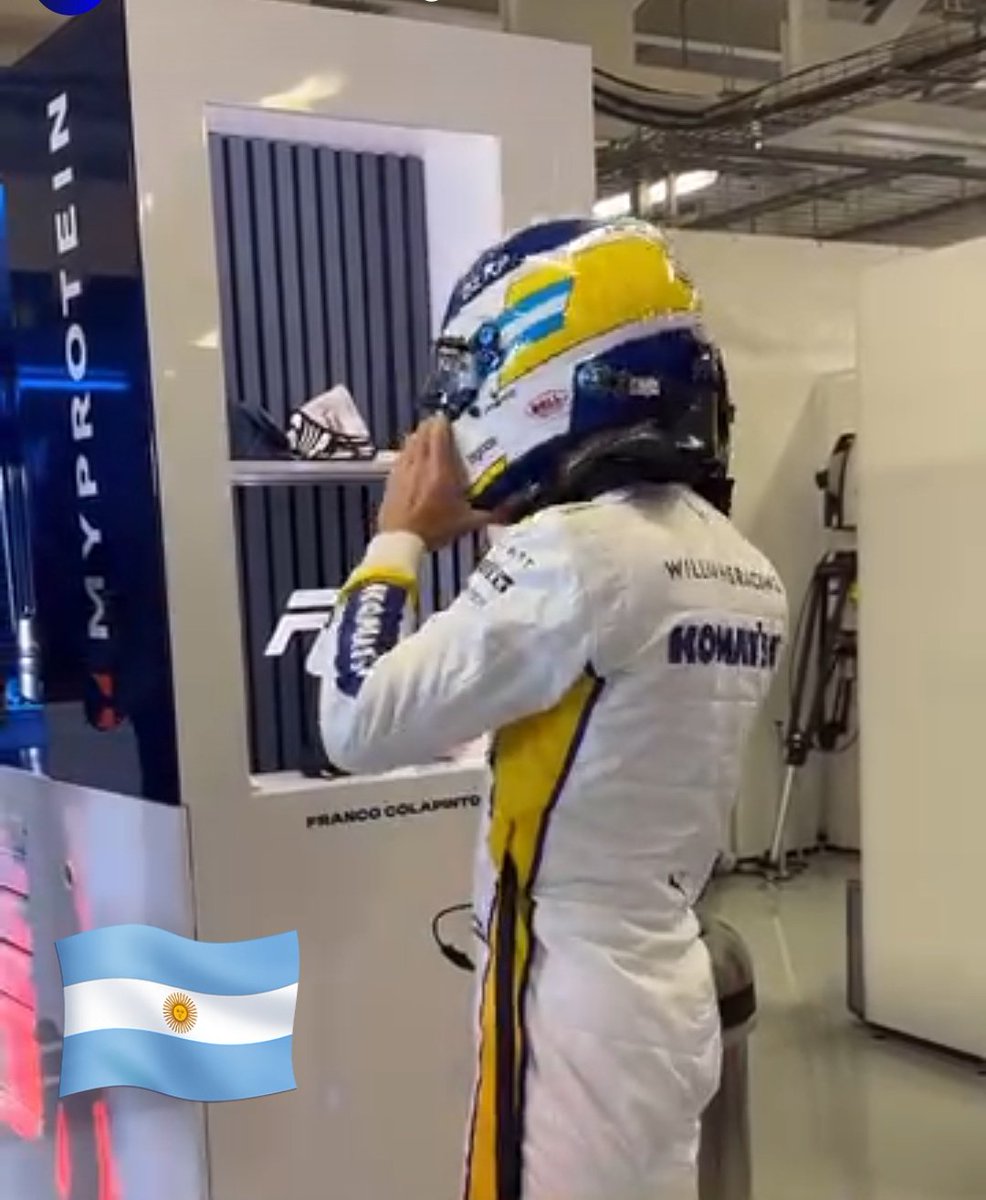 Buena clasificación p Franco 16°
No se mato
No rompió el auto
No salió de la pista
10/10

Williams jode a propósito p bajarle el precio a Franco y subirlo a Albon
Peor Checo Pérez q en su país lo re jodió Red Bull, no le trajo repuestos
Remarla mañana como hizo en Austin Vamooos!