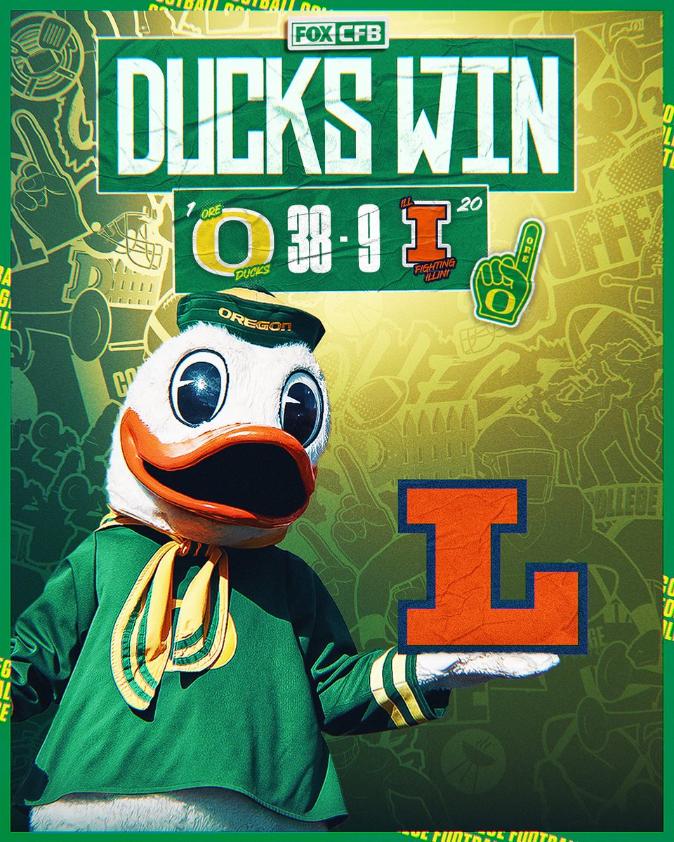 DUCKS WITH THE WIN! 💪💪

<a href="/oregonfootball/">Oregon Football</a> takes the W over Illinois 🙌