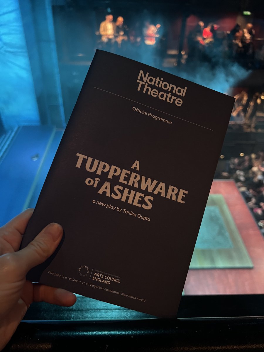 Eleanor 🕷 (@mscrow) on Twitter photo Took my daughter to see A Tupperware of Ashes. We cried. A beautifully written and acted play. Wonderful score by Nitin Sawhney.
Lots of conversation re dementia, siblings, parental expectation, mistakes. So worth going.
<a href="/MeeraSyal/">MeeraSyal💙</a> <a href="/Tanika_Gupta/">Tanika Gupta</a> <a href="/NationalTheatre/">National Theatre</a> <a href="/ShobnaGulati/">DR SHOBNA GULATI MBE, DL</a> Took my daughter to see A Tupperware of Ashes. We cried. A beautifully written and acted play. Wonderful score by Nitin Sawhney.
Lots of conversation re dementia, siblings, parental expectation, mistakes. So worth going.
<a href="/MeeraSyal/">MeeraSyal💙</a> <a href="/Tanika_Gupta/">Tanika Gupta</a> <a href="/NationalTheatre/">National Theatre</a> <a href="/ShobnaGulati/">DR SHOBNA GULATI MBE, DL</a>