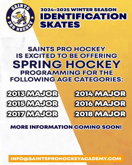 Saints Pro Hockey Academy is excited announce our Spring Hockey programming!

More information for #SaintsProHockeyAcademy Spring Hockey ID Skates coming soon!