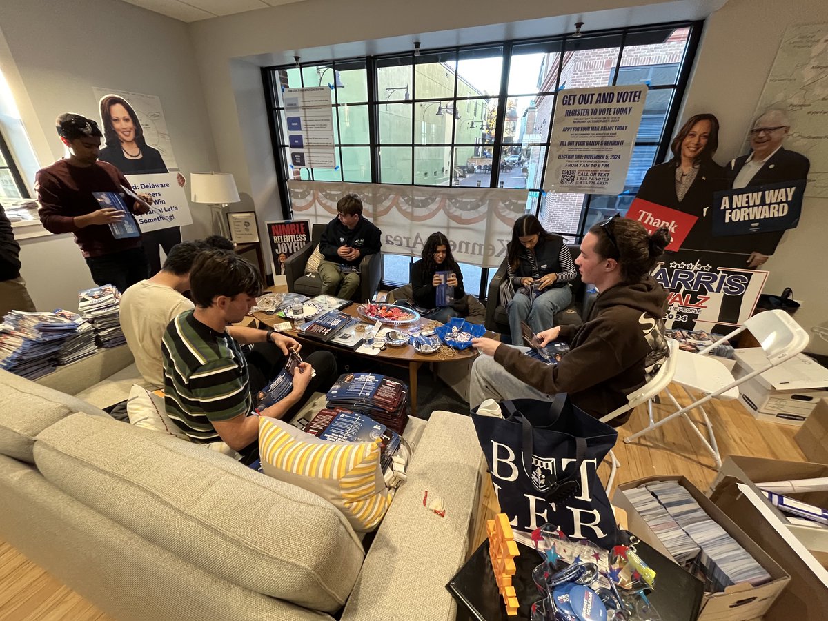 College Democrats of NJ (@njcollegedems) on Twitter photo We filled another bus to canvass for <a href="/KamalaHarris/">Kamala Harris</a> in PA!! Thank you <a href="/AswDrulis/">Assemblywoman Mitchelle Drulis</a> & Assemblyman Roy Freiman for joining our canvass launch to thank our volunteers & talk about the stakes of this election!
<a href="/CollegeDems/">College Democrats of America</a> around the country are showing up because #WhenWeFightWeWin. We filled another bus to canvass for <a href="/KamalaHarris/">Kamala Harris</a> in PA!! Thank you <a href="/AswDrulis/">Assemblywoman Mitchelle Drulis</a> & Assemblyman Roy Freiman for joining our canvass launch to thank our volunteers & talk about the stakes of this election!
<a href="/CollegeDems/">College Democrats of America</a> around the country are showing up because #WhenWeFightWeWin.