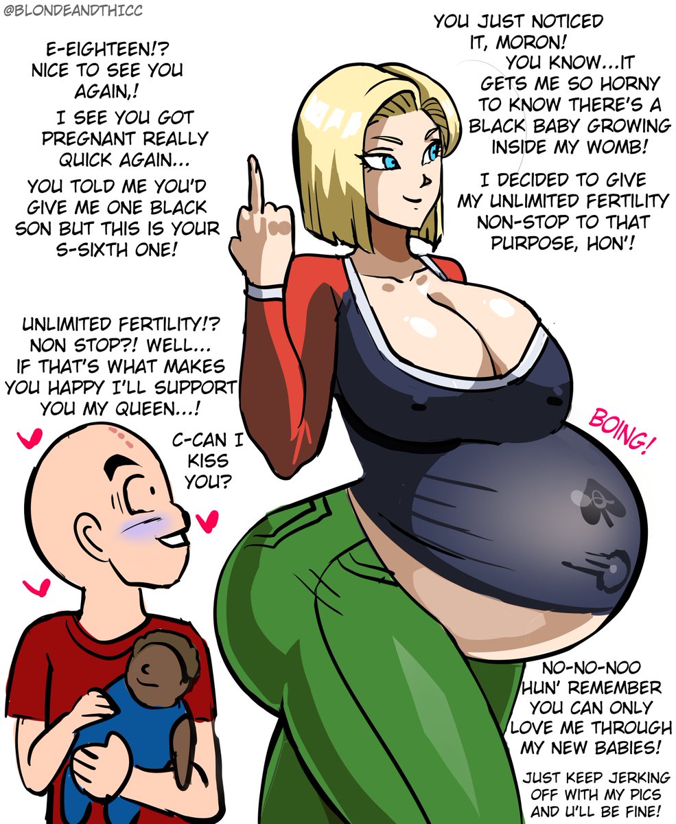 BlondeandThicc's tweet photo. This is why you don't marry a girl stronger and more dominant than you, unless that's what you like😏
This was the promised part 2 of Why is 18 the perfect Blacked Waifu for you, enjoy it 🥰
#bnwo #blacked #dragonball https://t.co/WDIDP48GUh