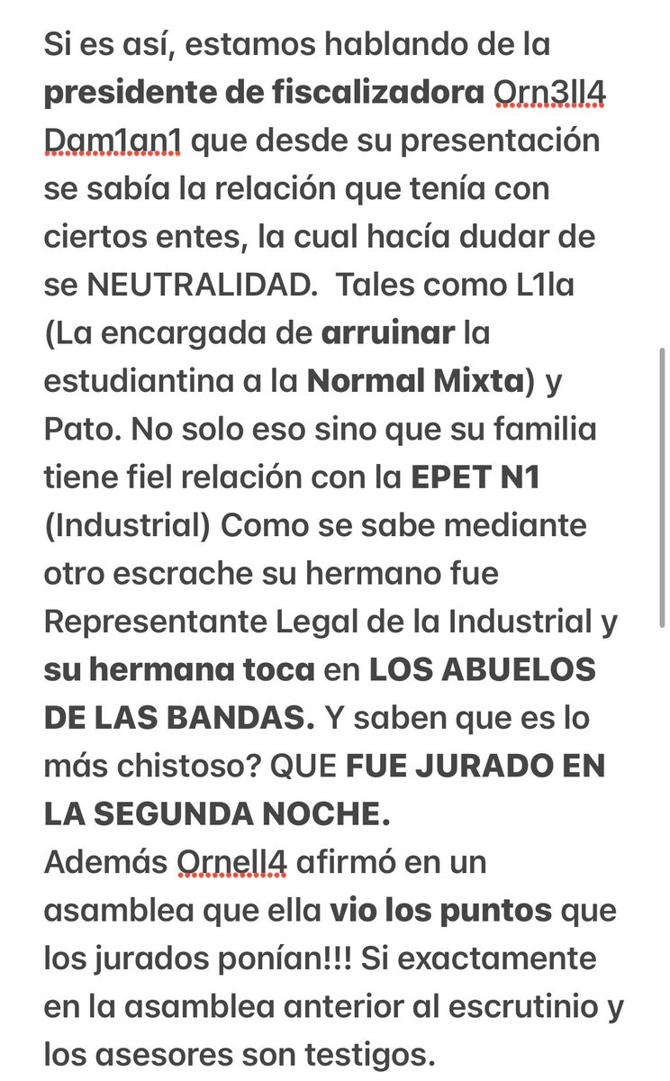 estukike's tweet photo. TODAS LAS IRREGULARIDADES DEL ESCRUTINIO 2024
Te cuento como fueron perjudicados el nacional, la epet 2, la normal, el santa catalina y muchos colegios más en varias categorías y rubros (leer todo). sigue abajo. https://t.co/APZfes6WEM