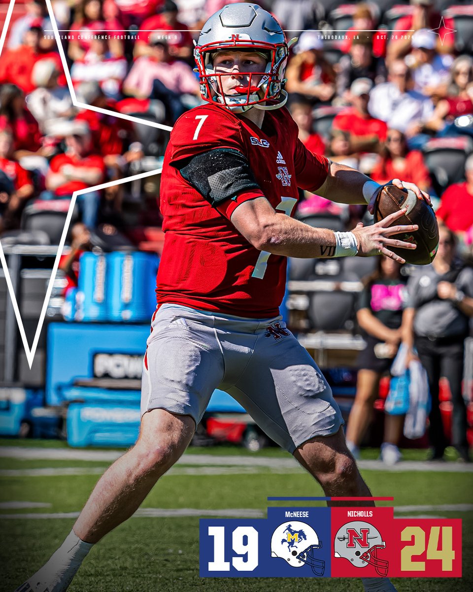 COLONELS GRIND OUT A WIN

Nicholls uses defense and a balanced attack to get a tough home win over McNeese!

#GTL