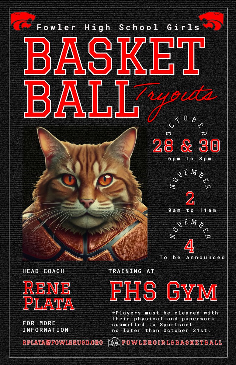It is finally here!!! Let’s go Lady Redcats! <a href="/RedcatAthletics/">Fowler Redcat Athletics</a>