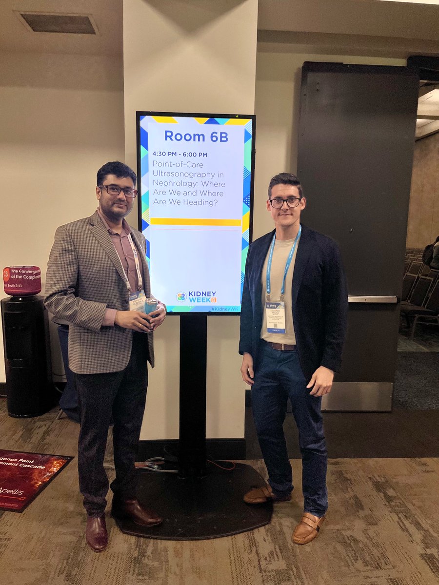 NephroPOCUS (@nephrop) on Twitter photo Up next: '#POCUS in #Nephrology'! Having a full session on POCUS at #KidneyWk is a great step forward in the nephrology community's commitment to improving patient care in daily practice. Thanks, <a href="/ASNKidney/">American Society of Nephrology</a>!
<a href="/ArgaizR/">Eduardo R Argaiz</a> <a href="/nephrothaniel/">Nathaniel Reisinger</a> <a href="/docanjuyadav/">Anju Yadav MD FAST FASN FNKF</a> <a href="/BhavnaBhasin1/">Bhavna Bhasin-Chhabra</a> Up next: '#POCUS in #Nephrology'! Having a full session on POCUS at #KidneyWk is a great step forward in the nephrology community's commitment to improving patient care in daily practice. Thanks, <a href="/ASNKidney/">American Society of Nephrology</a>!
<a href="/ArgaizR/">Eduardo R Argaiz</a> <a href="/nephrothaniel/">Nathaniel Reisinger</a> <a href="/docanjuyadav/">Anju Yadav MD FAST FASN FNKF</a> <a href="/BhavnaBhasin1/">Bhavna Bhasin-Chhabra</a>