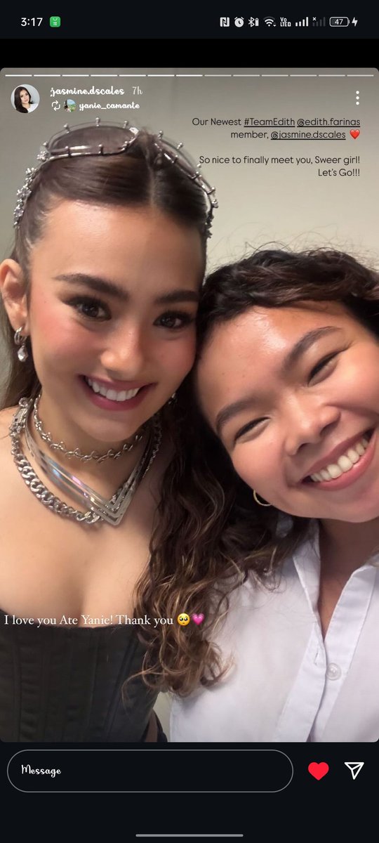 MayannDela6061's tweet photo. So Jas ๐ #teamedith ??
Oy girl Tama yan, heto Big Winner ko talaga ehh #PBBGen11BigWinner dear @jasscalesofc it's not always about winning it's always about being grateful and thankful -Kim Chiu ๐ซถ https://t.co/V1bCwzwqY1