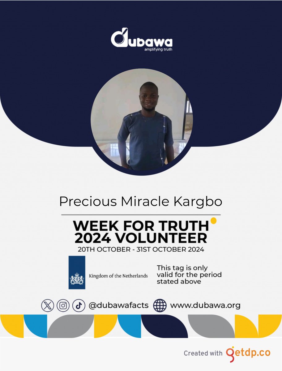 KargboMiracle's tweet image. Let&apos;s fight misinformation together! 💪

#WeekForTruth2024   #GlobalMILWeek 
@DubawaSL 
@DubawaFacts