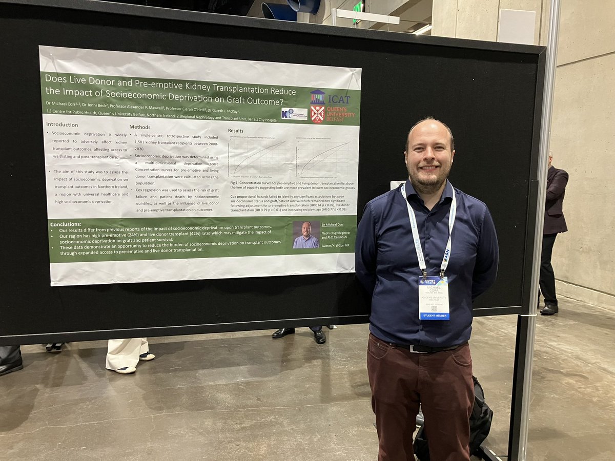 Charuhas V Thakar (@charuthakar) on Twitter photo <a href="/CorrMP/">Michael Corr</a> studying relationship between Living Donor Transplant and Socio-economic status
#KidneyWk
<a href="/QUBelfast/">Queen's University Belfast 🎓</a> <a href="/CPH_QUB/">QUB Public Health</a> <a href="/BelfastTrust/">Belfast Trust</a> <a href="/CorrMP/">Michael Corr</a> studying relationship between Living Donor Transplant and Socio-economic status
#KidneyWk
<a href="/QUBelfast/">Queen's University Belfast 🎓</a> <a href="/CPH_QUB/">QUB Public Health</a> <a href="/BelfastTrust/">Belfast Trust</a>