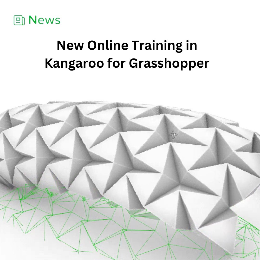 🚀 New Course: Kangaroo for Grasshopper – Fundamentals of Physics-Based Design 🚀

Master physics-based design and enhance your Grasshopper skills! Read more:
loom.ly/ynY4jaI

 #Grasshopper #PhysicsBasedDesign #Rhino3D