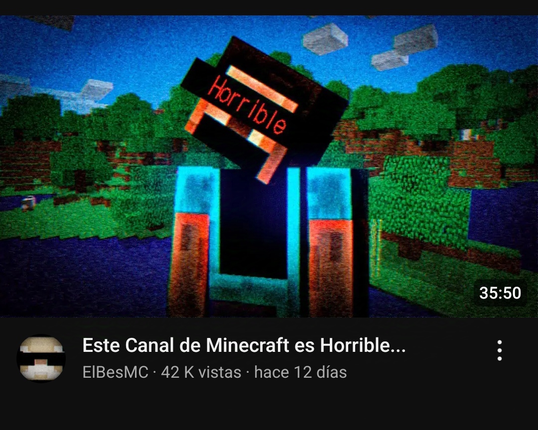 Enserio existe un canal tan extraño de Minecraft?
