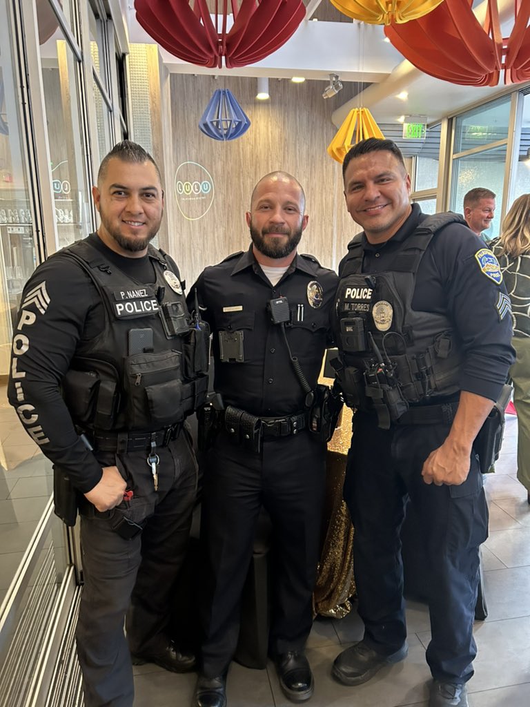 What do Palm Springs Fire and Palm Springs Police have in common? Their love for the community! We 💙 Palm Springs