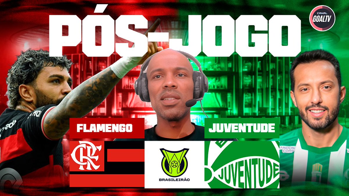 ESTAMOS AO VIVO NO @GOALTVBR ANALISANDO #FLAMENGO 4X2 #JUVENTUDE 
 LINK DA LIVE: youtube.com/live/sqCsH7qAv…